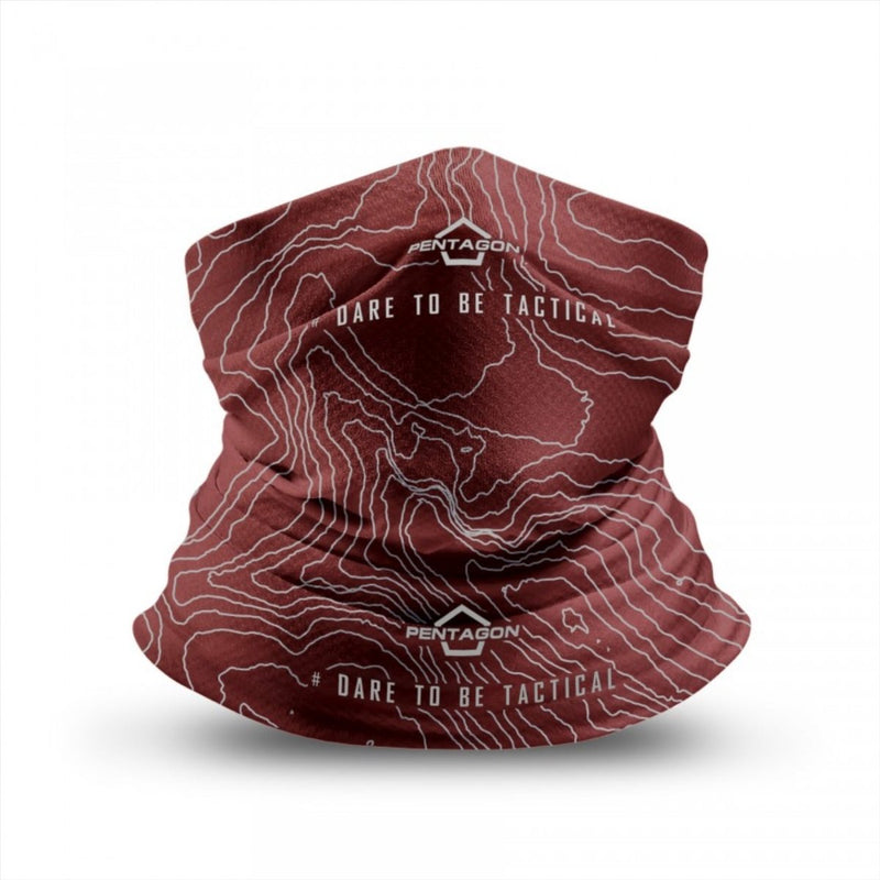 Pentagon Skiron Topographic Map Hals Gamper Schnell trockener Stoff Grafikdesign