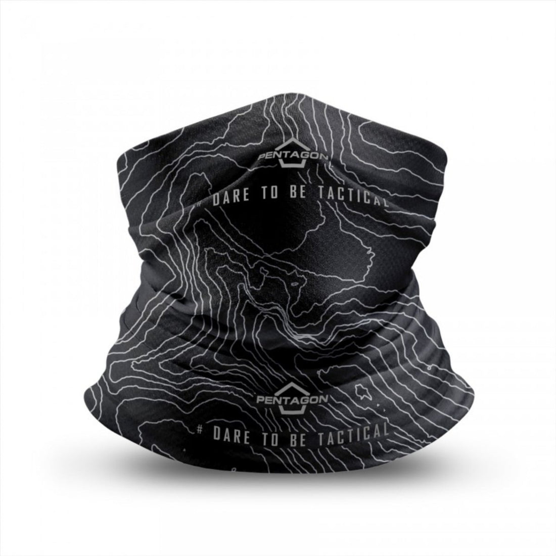Pentagon Skiron Topographic Map Hals Gamper Schnell trockener Stoff Grafikdesign