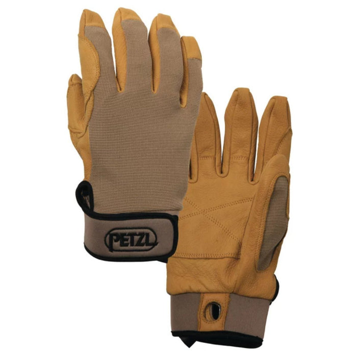 Petzl Cordex Kletterhandschuhe, doppelte Lederschicht, Abseilseil-Handhabung, Beige – GoMilitar