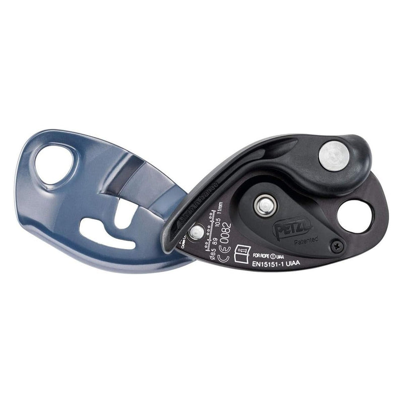 PETZL Grigri Assisted Braking Belay Device Climbing Equipment Aluminum Blue - GoMilitar