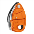 Petzl GRIGRI+ Sicherungsgerät, unterstütztes Bremsen, Anti-Panik, 8,5–11 mm Seile, Orange