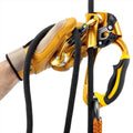 PETZL ROLLCLIP A Pullet-Karabiner, nicht verriegelndes Keylock-System, Klettern, Gelb