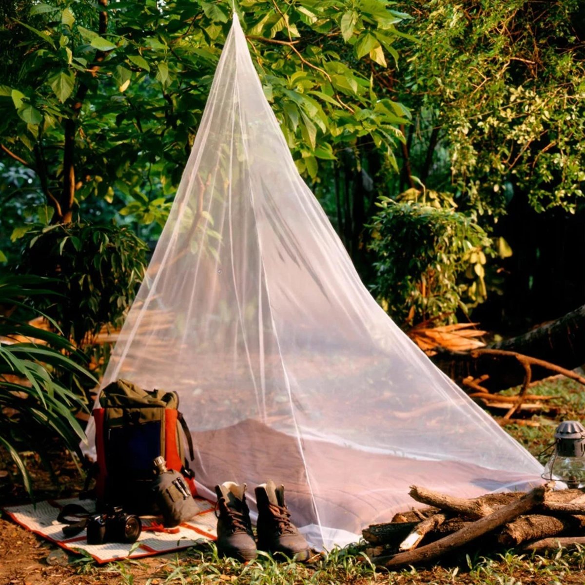 Pharmavoyage Insektennetz Trek 1 Camping Outdoor Insektennetzschutz Weiß