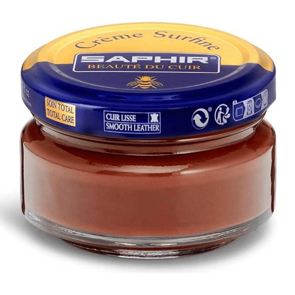 Saphir Creme Surfine Lederschuhpflege Glattledercreme 50ml Braun