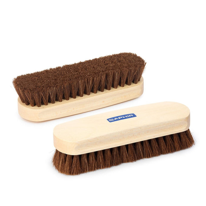 Saphir-Rosshaar-Schuhbürste, 18 cm, Leder, Stoff, Schuhe, Kleidung, Natur – GoMilitar