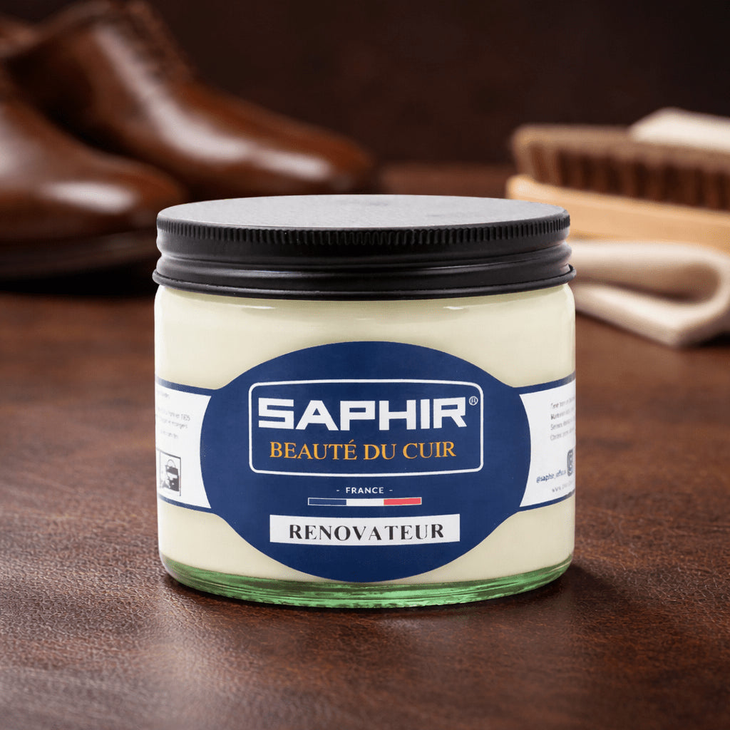 Saphir Renovateur Schuhpflegecreme Total Care Glattleder, 250-ml-Glas