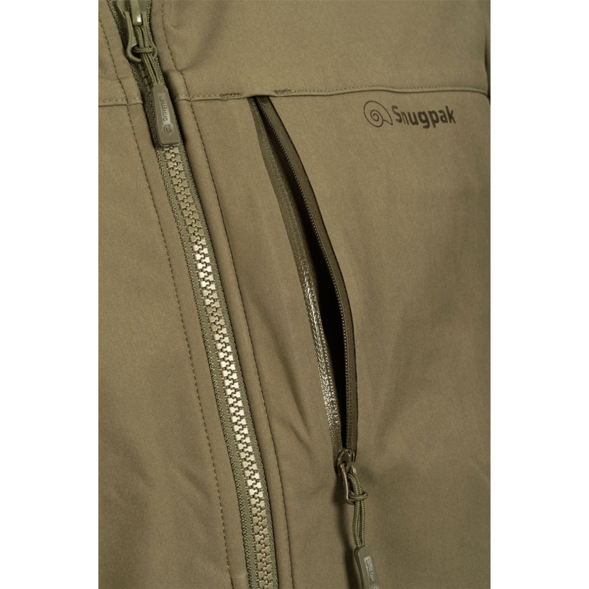 Snugpak Cyclone Softshell-Jacke, atmungsaktiv, wasserabweisend, Outdoor-Oliv