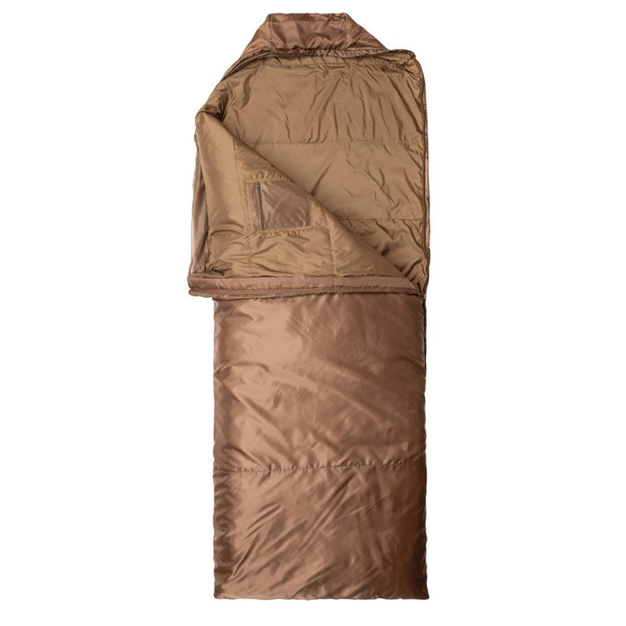 Snugpak 220 cm Coyote-Schlafsack mit integriertem Moskitonetz und Kompressions-Aufbewahrungstasche für Sommercamping