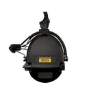 Black Sordin Supreme Pro-X electronic hearing protection neckband with adjustable head strap and audio profile controls