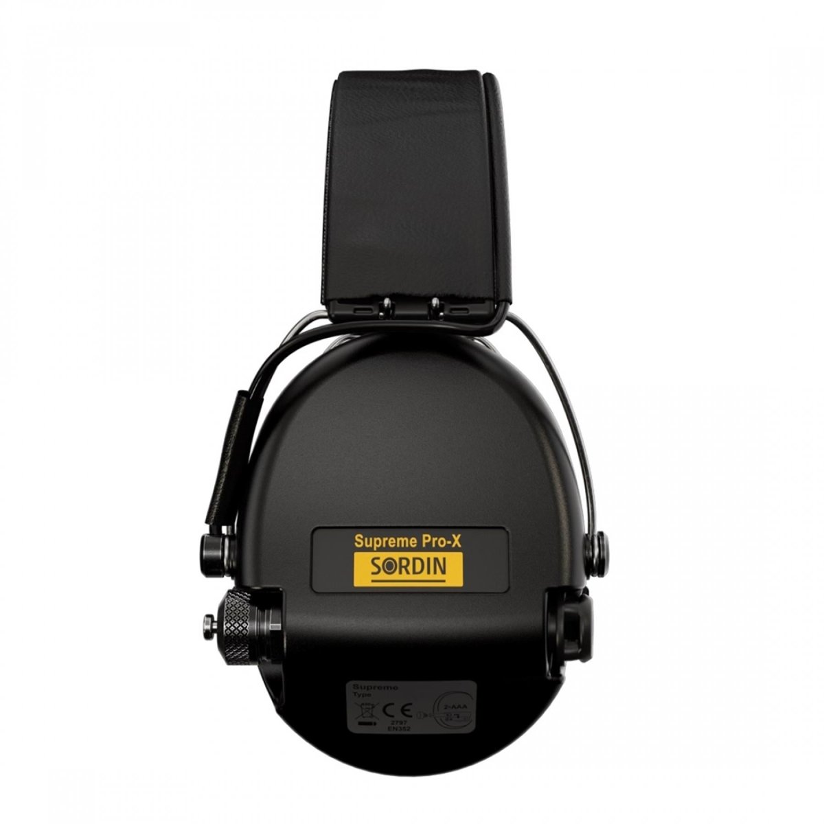 Sordin Supreme Pro-X elektronischer Hörschutz Umgebungsklang Schwarz PVC