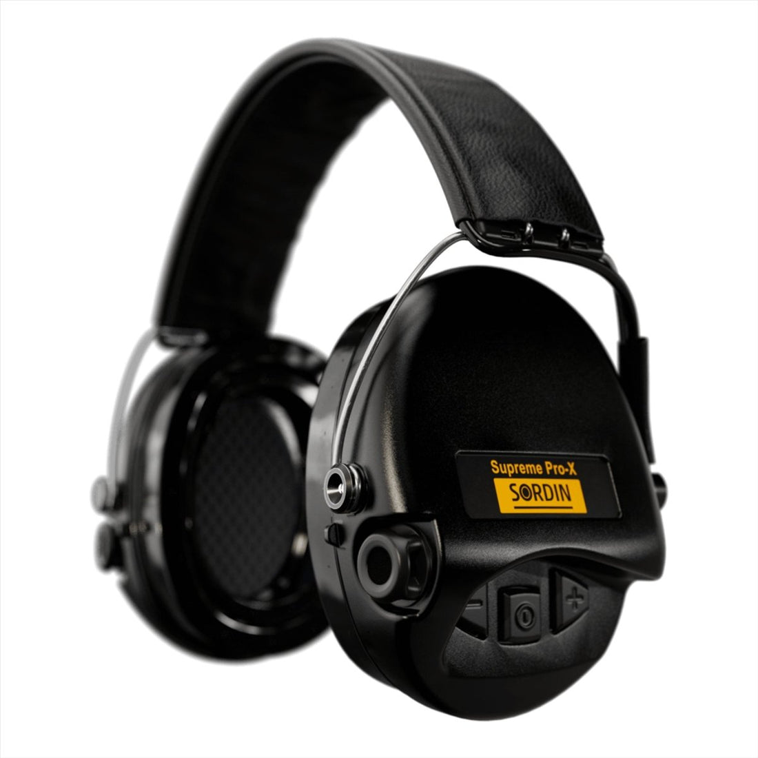 Sordin Supreme Pro-X LED Gehörschutz-Headset für elektronisches Schießen, Schwarz