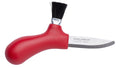 Schwedisches Messer MORA Pilzsammler Edelstahl echte Rosshaarbürste Rot