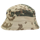 Desert Flecktarn camo ripstop bucket boonie hat with wide brim, breathable ventilation, and durable military design.