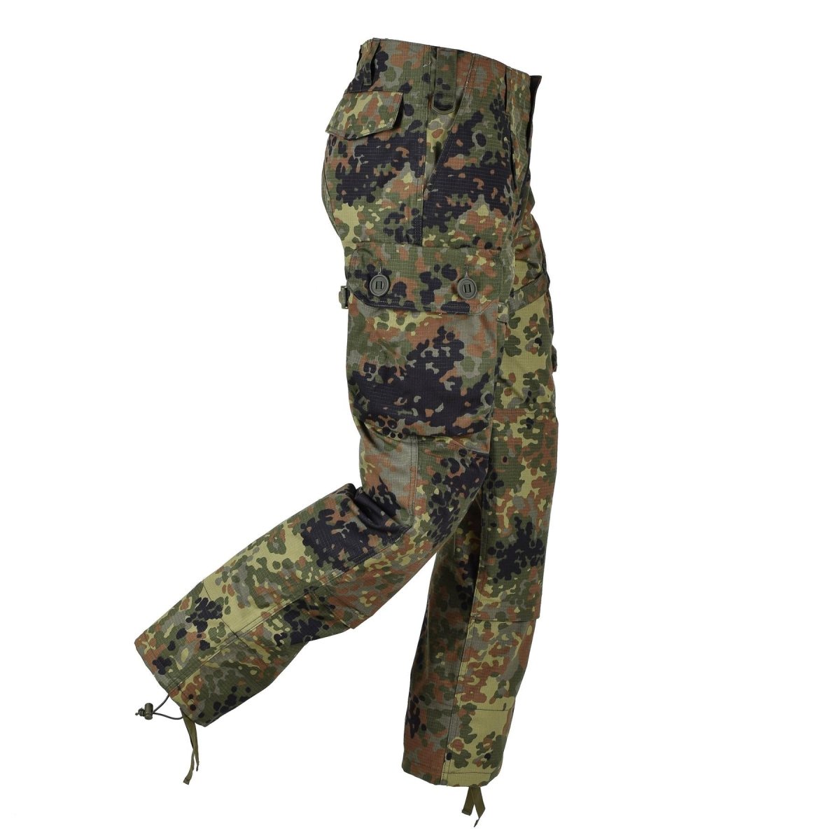 TACGEAR Feld-Cargo-Kampfhose der deutschen Armee im Flecktarn-Camouflage-Ripstop-Stil