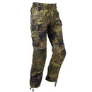 TACGEAR German Army style flecktarn camo cargo combat pants with ripstop fabric and multiple pockets for tactical use.