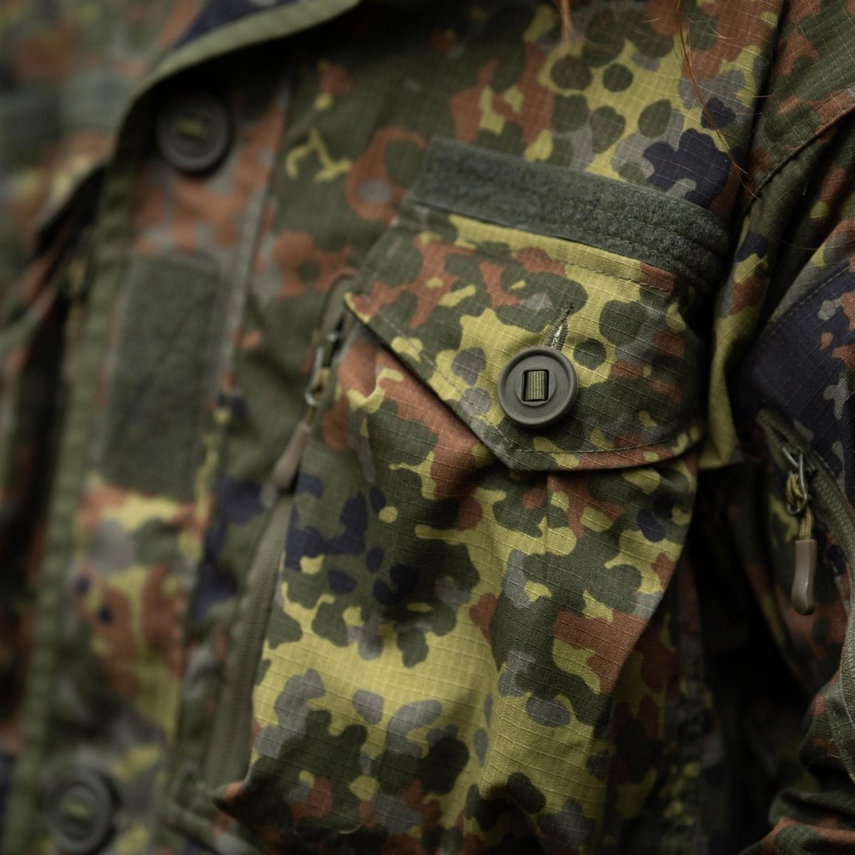 TACGEAR Marke Deutsch Militär stil smock jacke kommando flecktran YKK zipper
