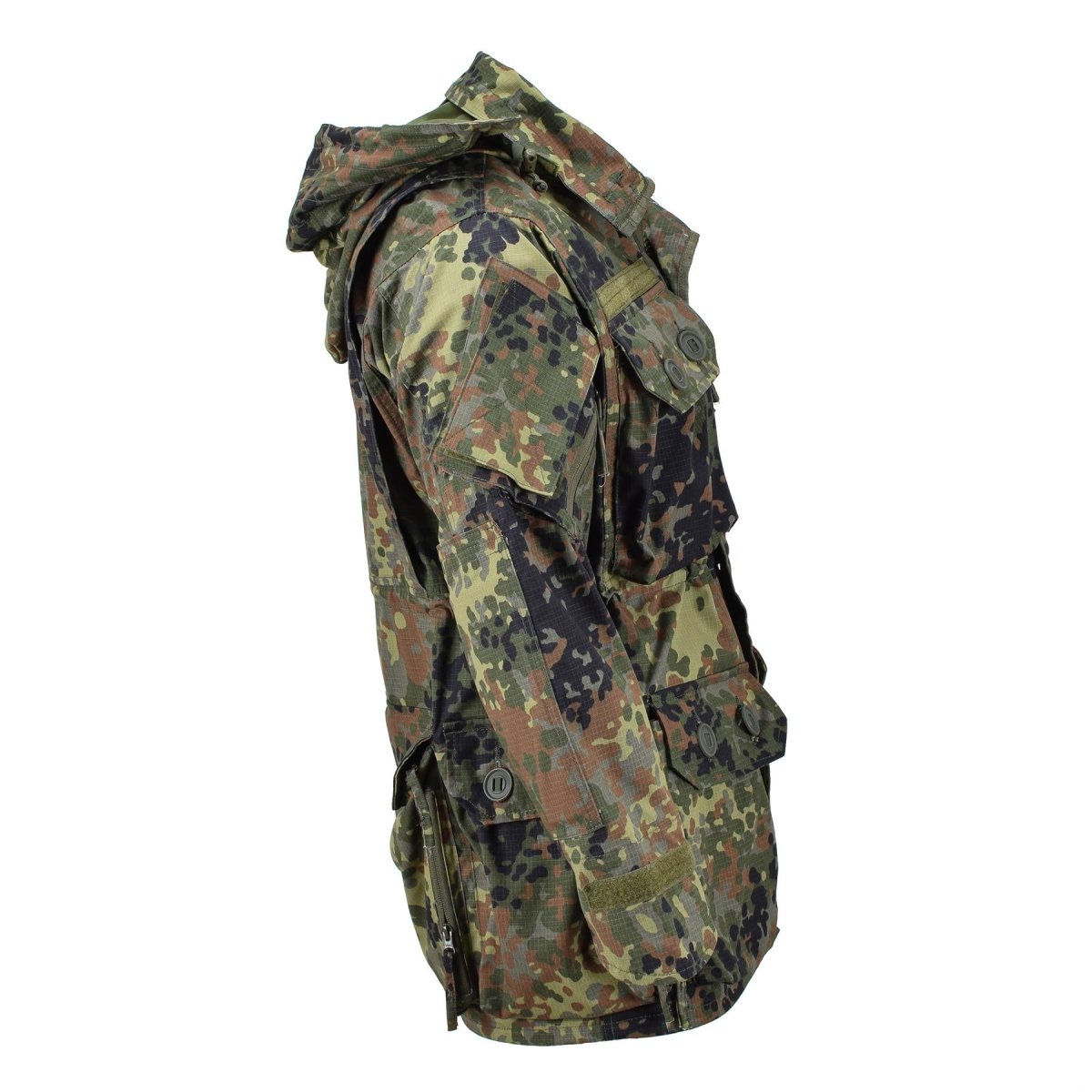 TACGEAR Marke Militärischen stil kommando smock jacke full-zip ripstop flecktran