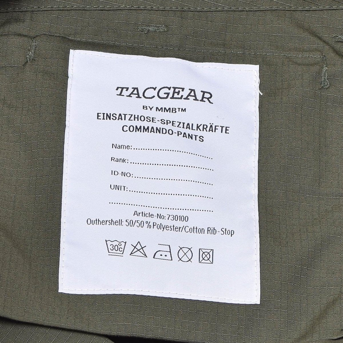 TACGEAR Militär Feld Cargohose Ripstop Taktische verstärkte Hose oliv