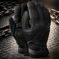 TAMREX PRO-6000 Taktische Handschuhe, langlebiger Diamond Grip, Klettverschluss, Schwarz