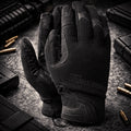 TAMREX Taktische Handschuhe Extrem strapazierfähiges Kunstleder Guter Grip Schwarz