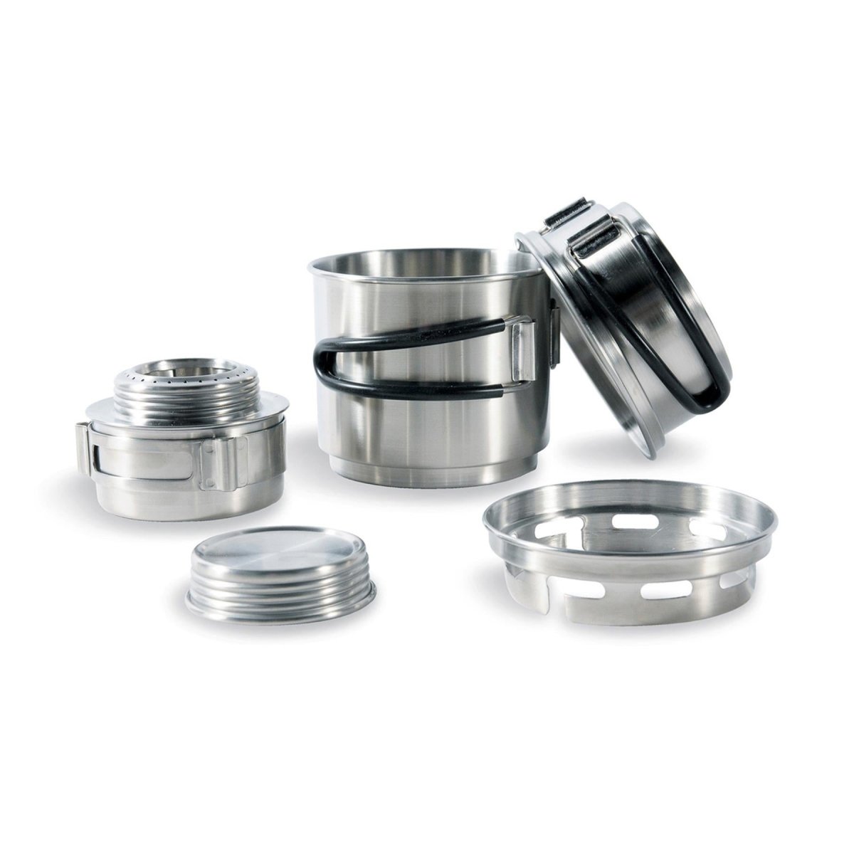 Tatonka Spiritusbrenner Kocher Set Outdoor Kochset Edelstahl Topfständer