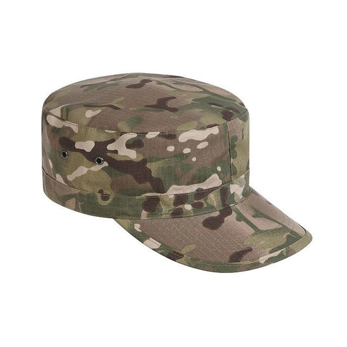 TEXAR Field Cap im Multicam-Muster mit strapazierfähigem Ripstop-Gewebe, Belüftungsösen und verstellbarem, taktischem Visier für den Sommer.