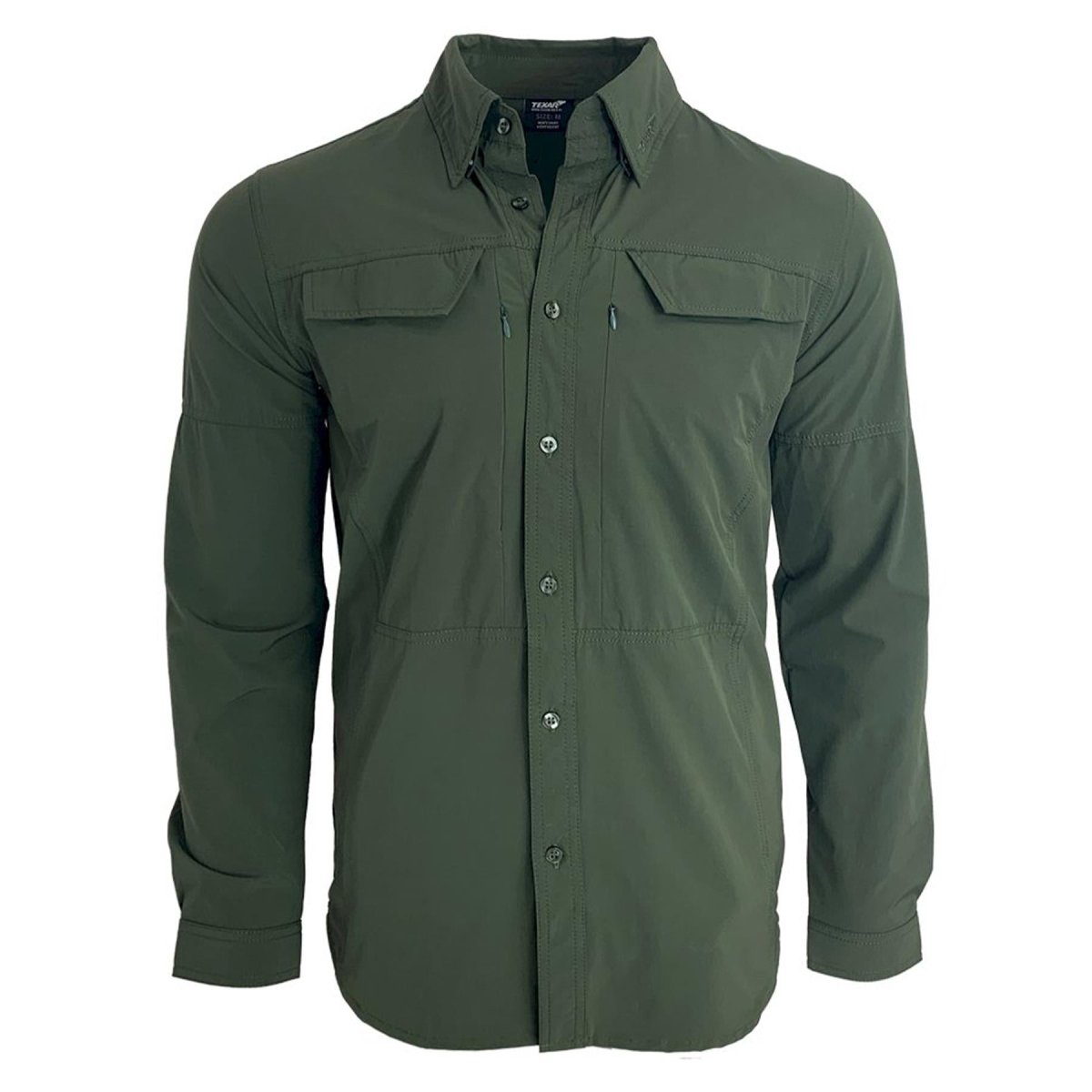 TEXAR Langarm Militärhemd Slim Fit Strapazierfähiges Kleidungsstück Klassische Armeehemden