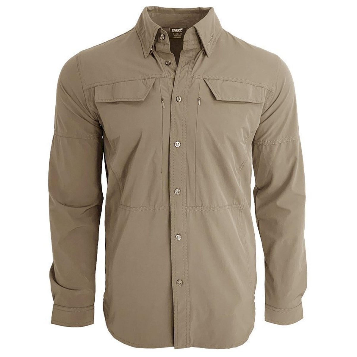TEXAR Langarm Militärhemd Slim Fit Strapazierfähiges Kleidungsstück Klassische Armeehemden
