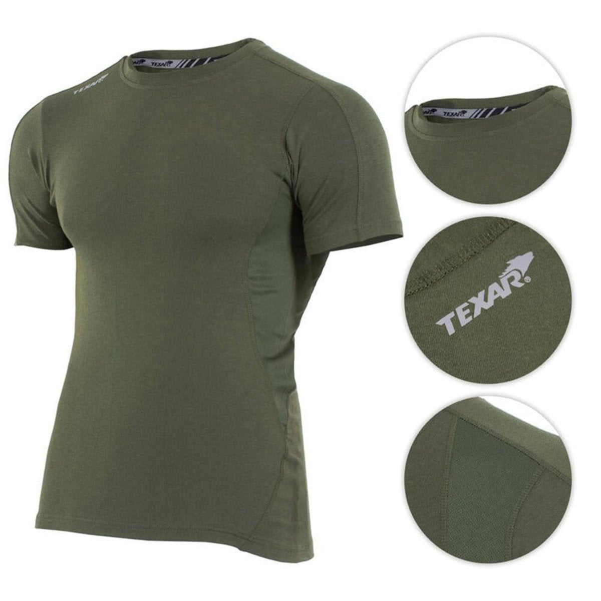 TEXAR Militärkleidung Baselayer Kurzarm Unterhemd taktische Truppen Unterwäsche