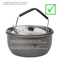 Trangia 0,6L wasserkocher deckel aluminium leicht falten griff camping kochen