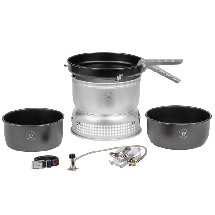Trangia Camping-Kochgeschirr, Herd-Set, Gasbrenner, Aluminium, kompakt, ultraleicht, Wandern – GoMilitar