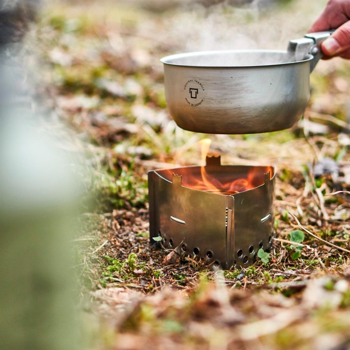 Trangia mini kompakte ultraleicht tragbare herd set burnet kit wandern im freien