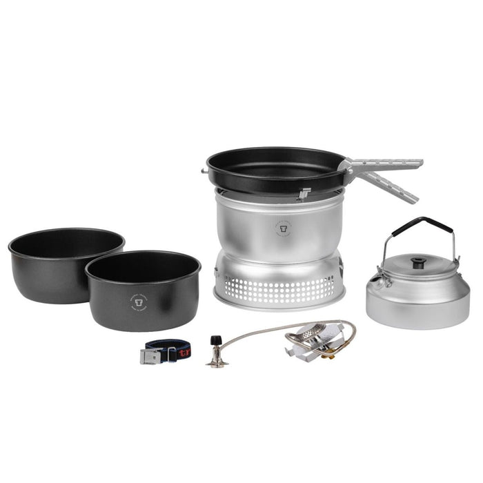 Trangia Herdset zum Kochen im Freien, kompaktes Set, Aluminium-Antihaft-Pfannen, Wasserkocher, Topf – GoMilitar