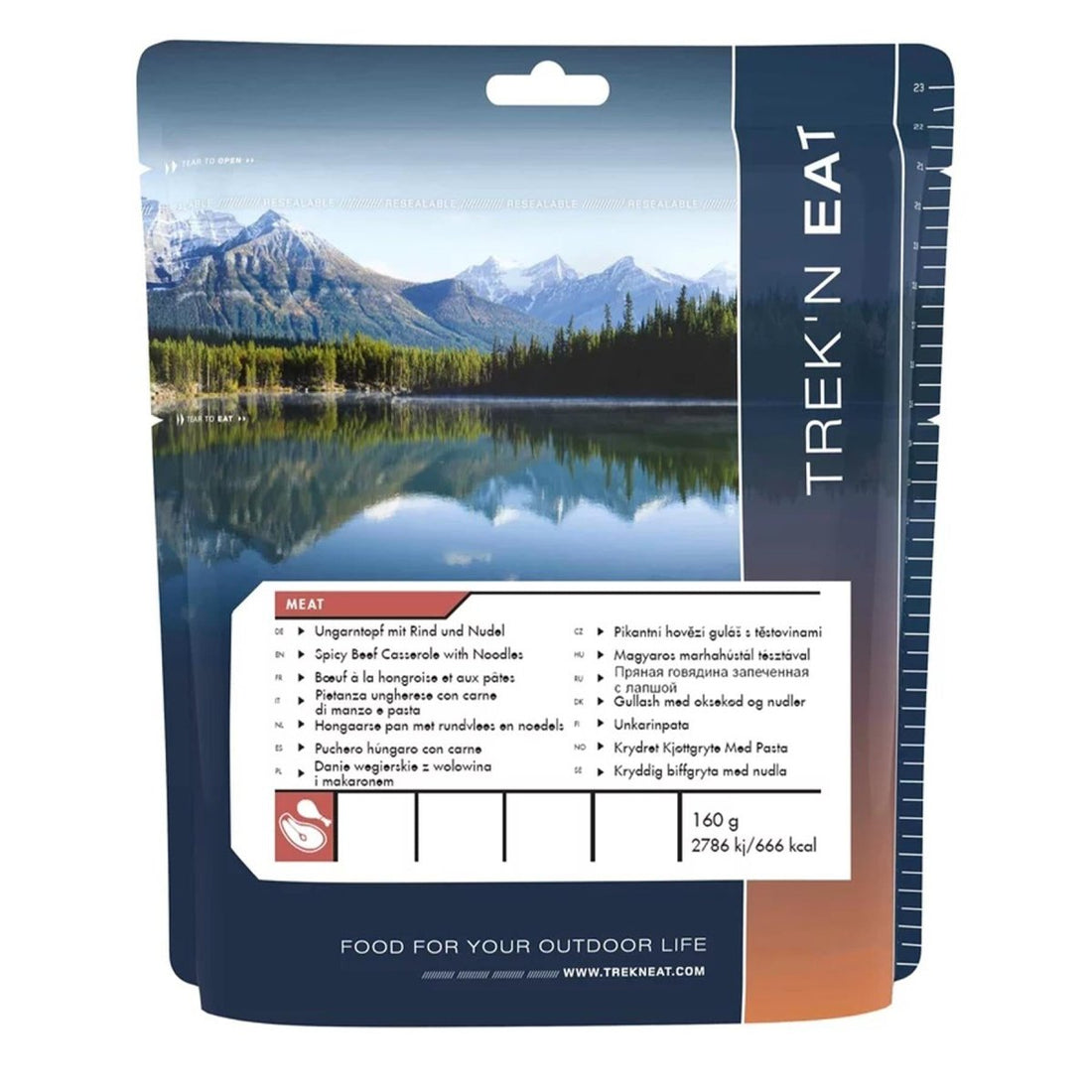 Trek'N Eat Hauptgericht Scharfer Rindfleischauflauf Camping Outdoor Essen dehydriert