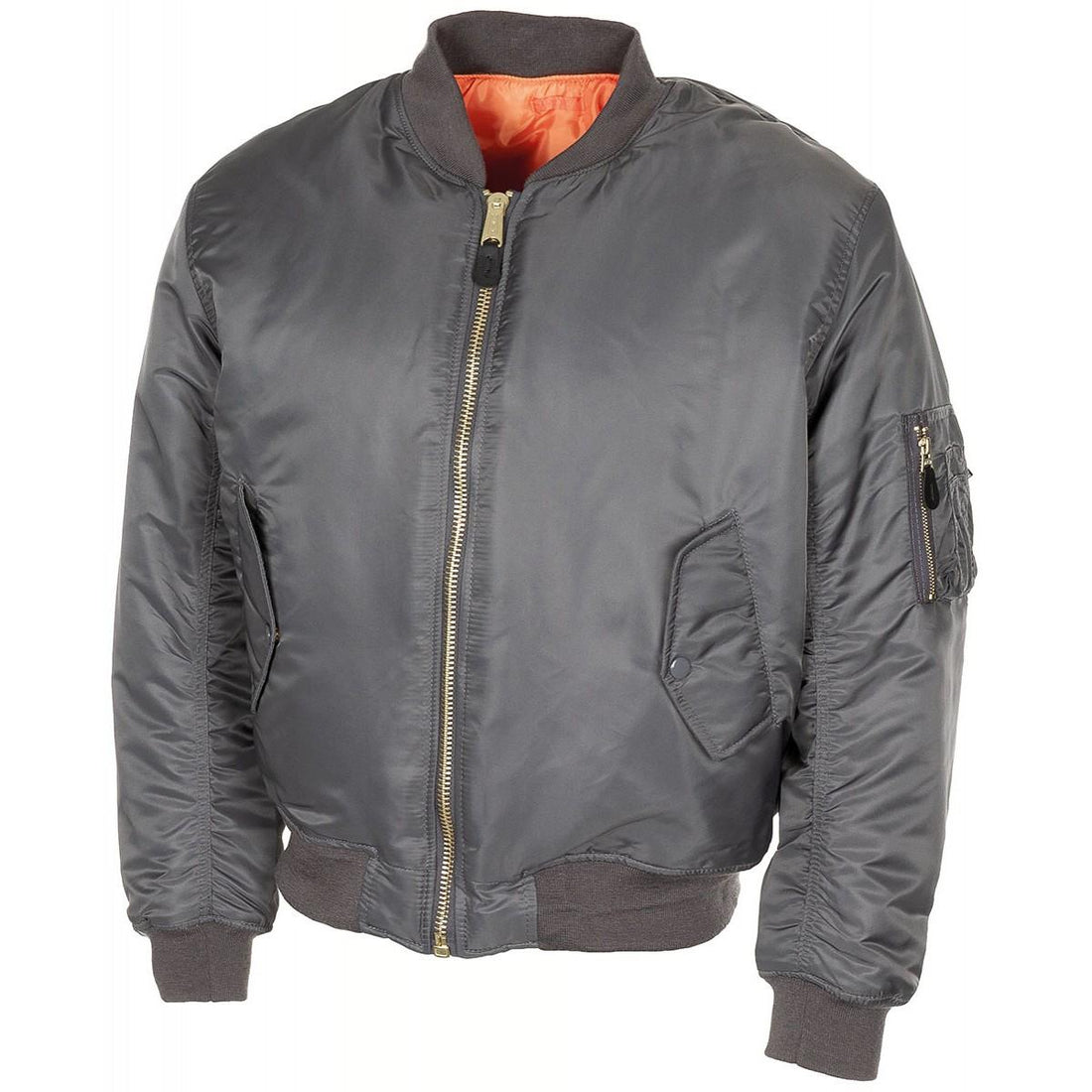 US Army Style MA1 Luftwaffen Truppen Bomber Urban Grau Winddicht Puffer