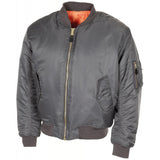 US Army Style MA1 Luftwaffen Truppen Bomber Urban Grau Winddicht Puffer