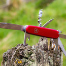 Victorinox Camper Multitool-Messer, 13 Funktionen, 91 mm, Taschen-EDC-Werkzeug, Rot