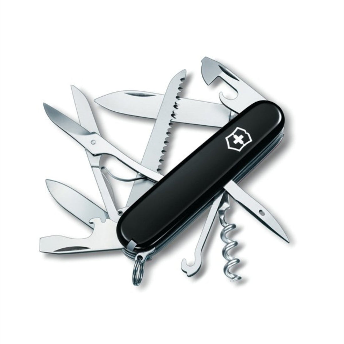 Victorinox Huntsman Schweizer Taschenmesser 91 mm Multitool 15 Funktionen Schwarz