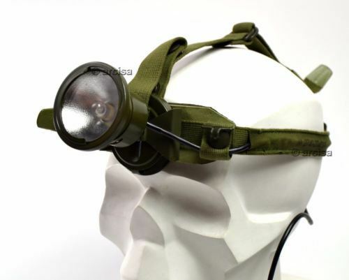 Vintage schwedische Schweden Militär Armee Stirnlampe Stirnlampe Taschenlampe