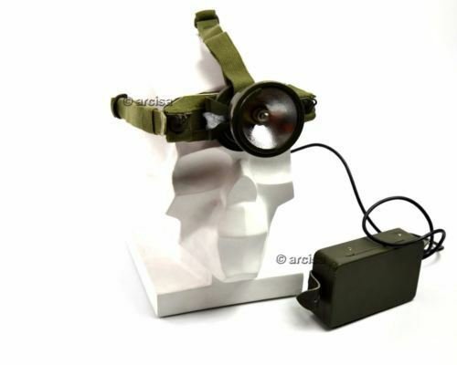 Vintage schwedische Schweden Militär Armee Stirnlampe Stirnlampe Taschenlampe