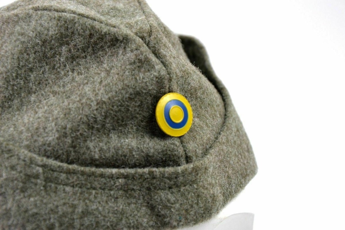 WWII Schwedische Armee Winter Wolle Seitenmütze Militär Feldmütze Garnisonshut