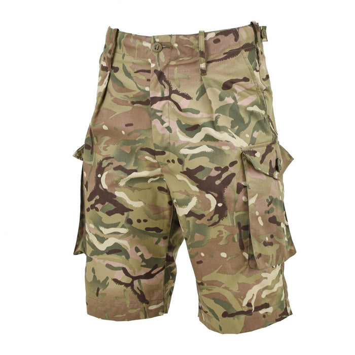 Militär-Shorts, taktischer Kampf, original britische Armee, MTP, Camo-Cargo-Shorts, flache Front-Cargo-Tasche, Camping, Angeln, Jagd