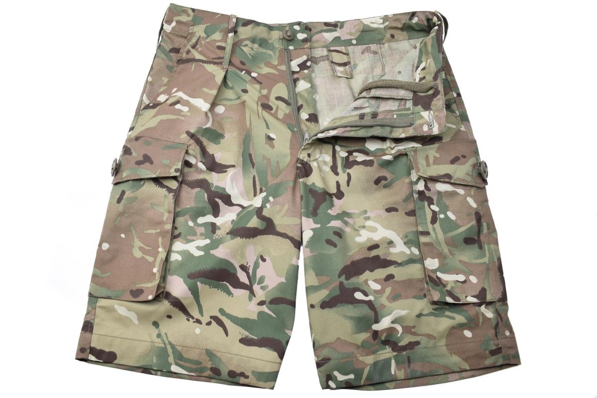 Original britische Armee Militär Kampf MTP Camouflage Shorts Militärausgabe NEU