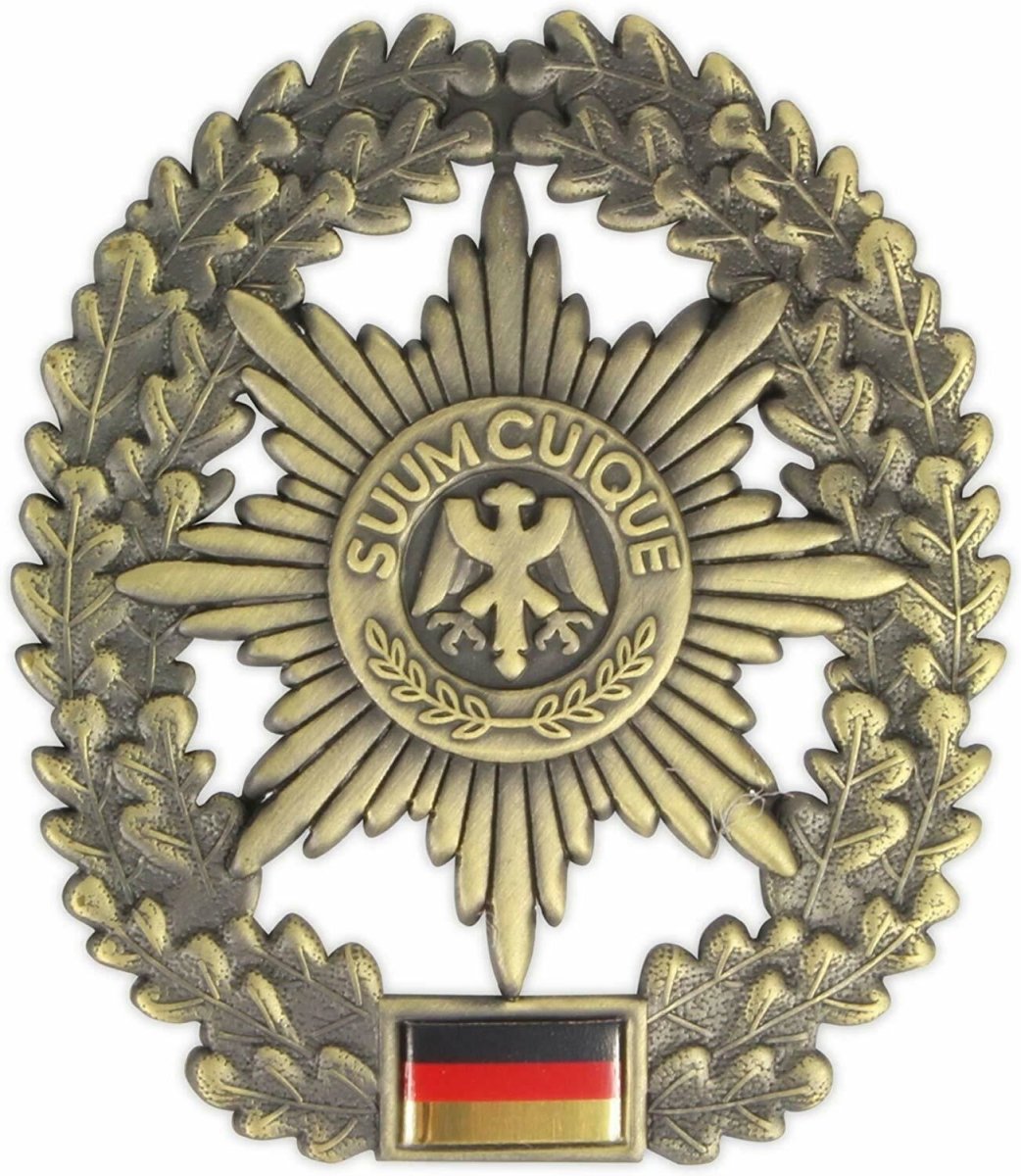 Echtes Deutsches Armee-Barett-Abzeichen, Kokarde, Militärpolizei, Feldjägertruppe