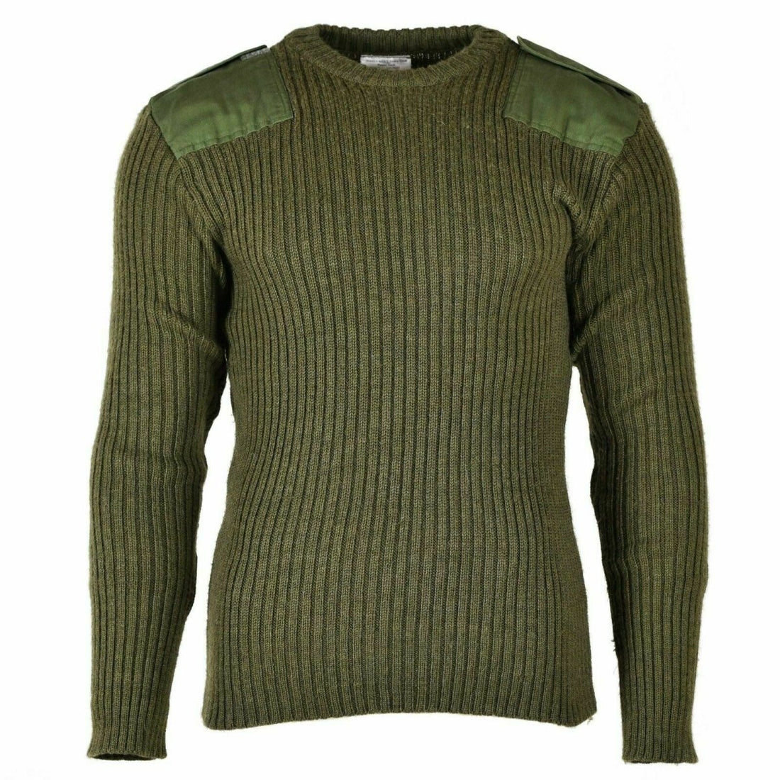 Original britische Armee Pullover Commando grün Olive Pullover Wolle Herren Pullover