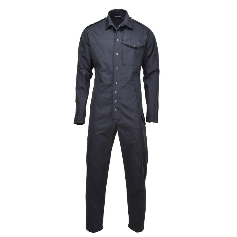 British Military mechanic coverall workwear uniform work jumpsuit black shoulder epaulettes